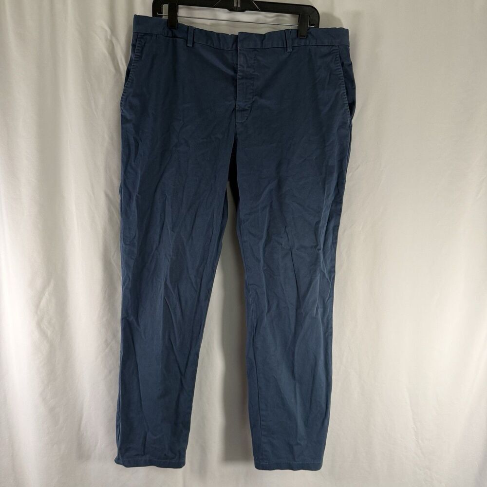 Polo Ralph Lauren Chino Pants Men's 38x30 Blue Flat Front Slash Pockets Cotton